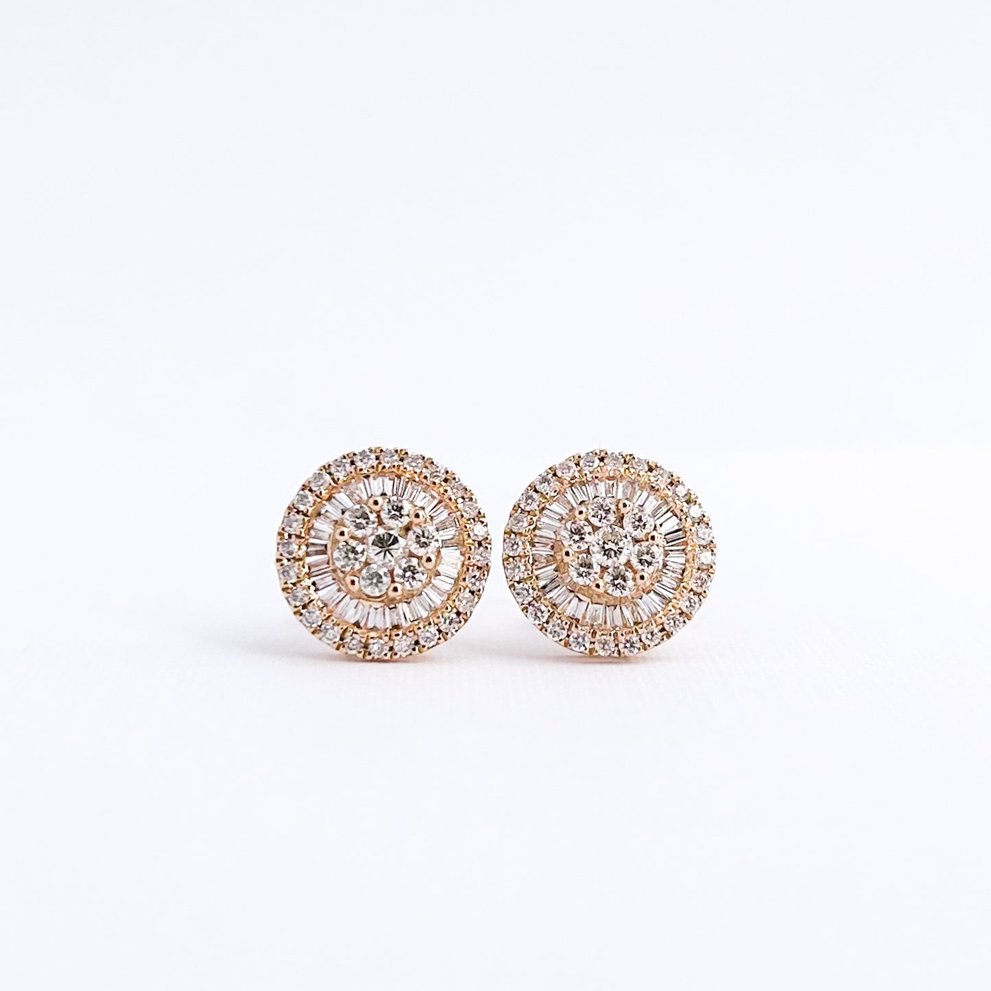 Aretes bride con diamantes en Oro 18k