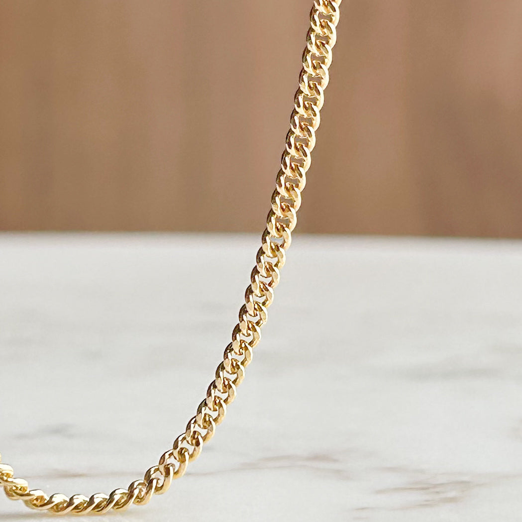Cadena Pancer Hombre 2 mm en Oro 18K