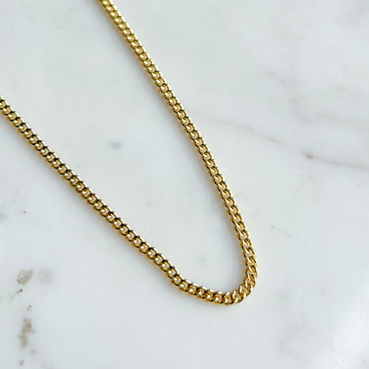 Cadena Pancer Hombre 2 mm en Oro 18K