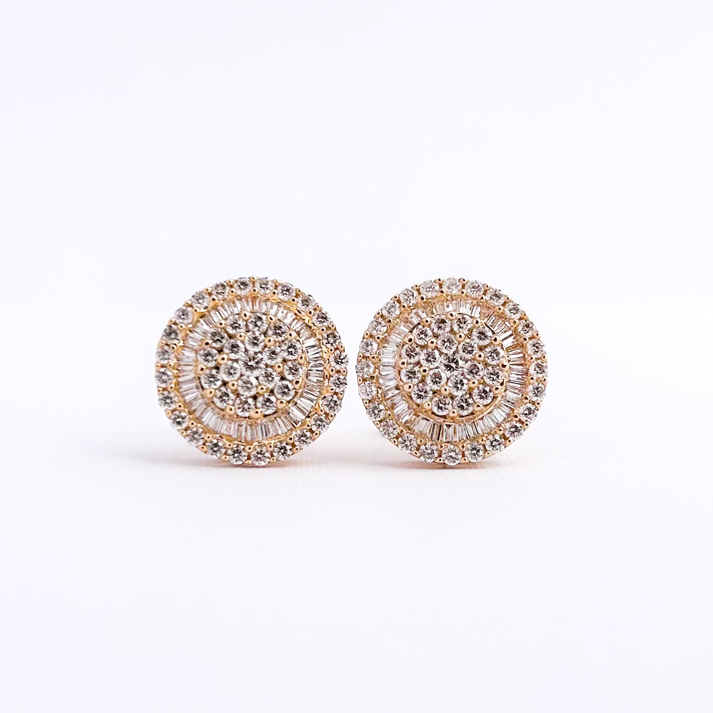 Aretes bride con diamantes en Oro 18k