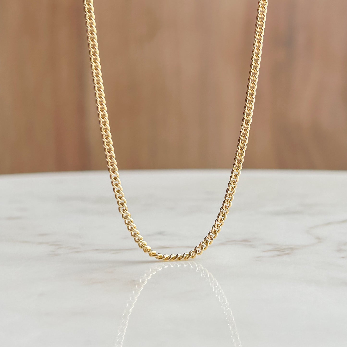 Cadena Pancer Hombre 2 mm en Oro 18K