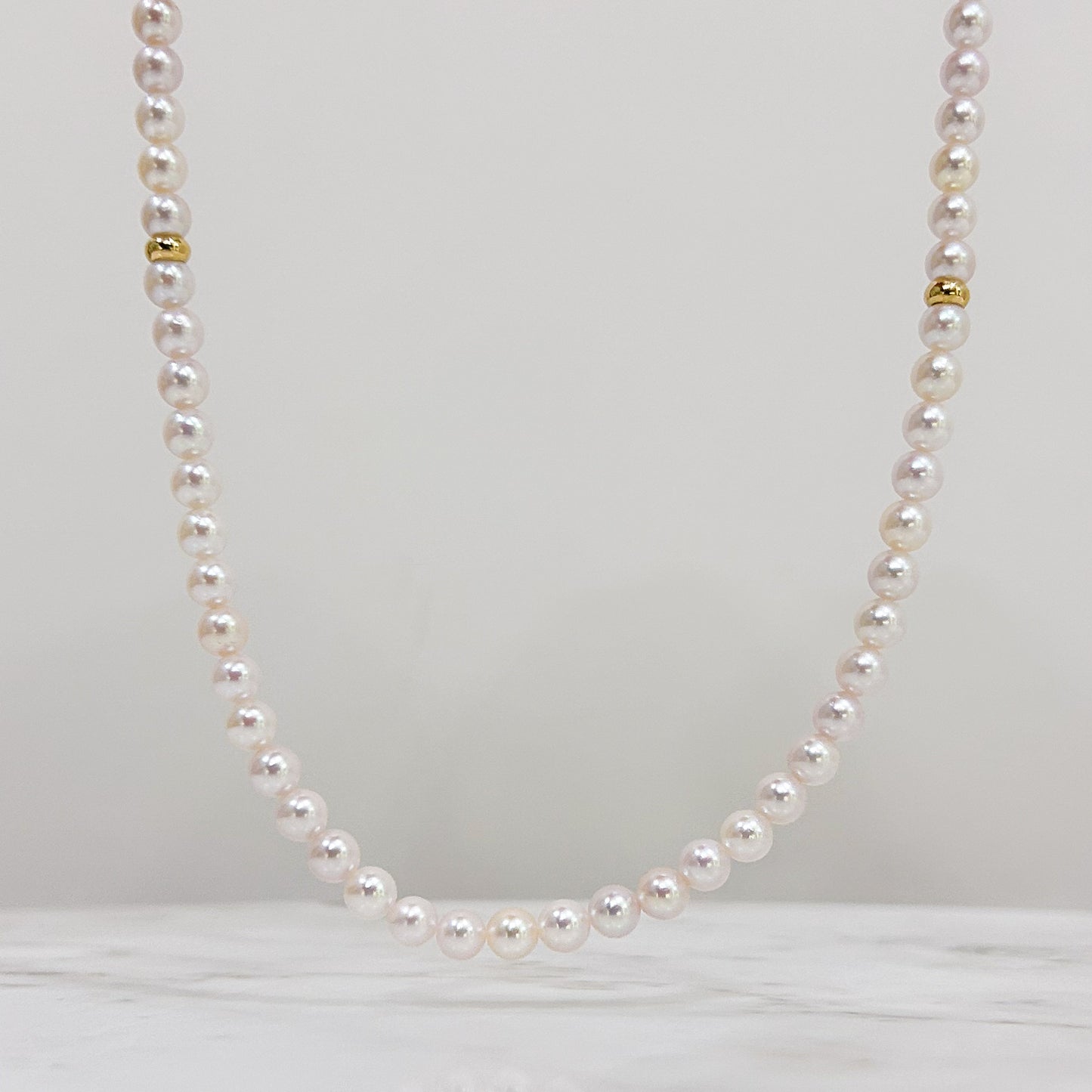 Collar de perlas cultivadas en oro 18k