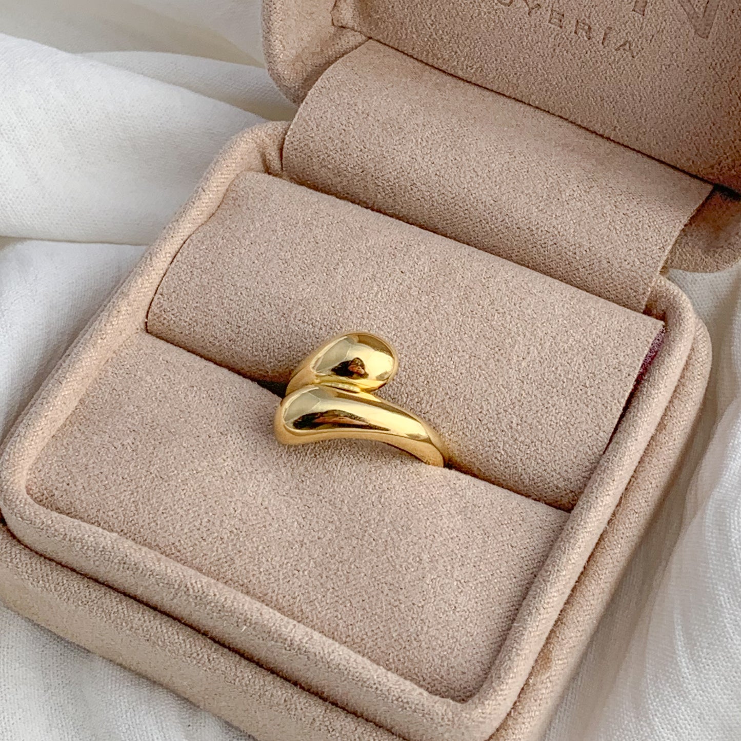 Anillo Gota Oro 18k