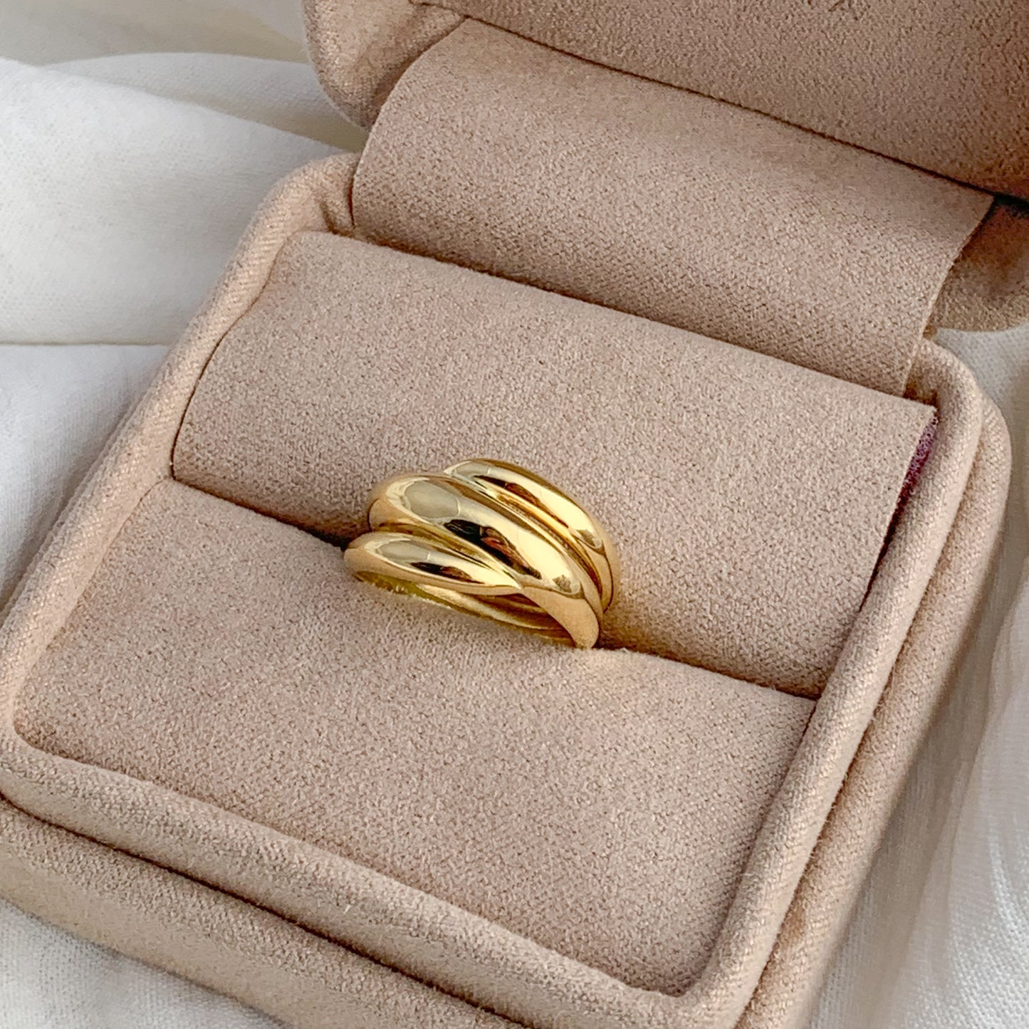 Anillo Triple Oro 18k