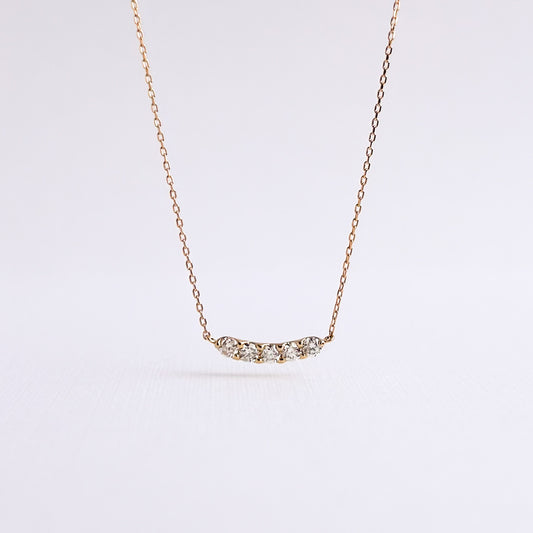 Collar Cinco diamantes en oro 18k