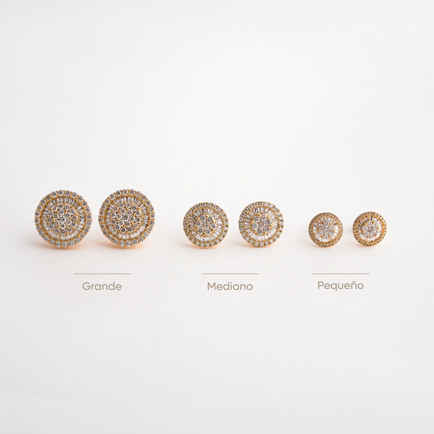 Aretes Bride Clásico Diamantes Oro 18K