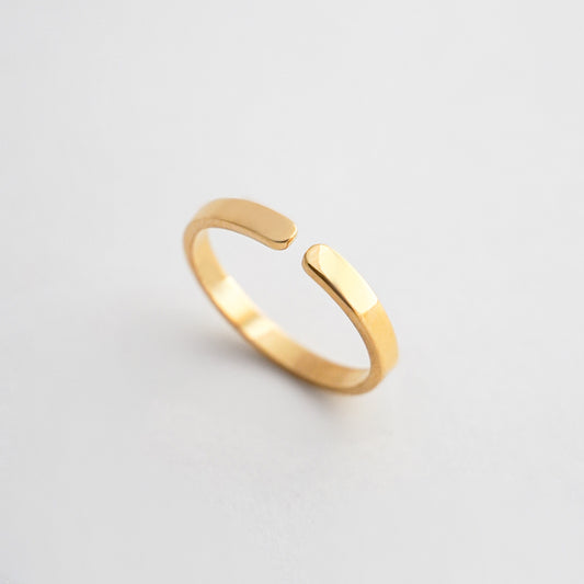 Anillo Open Flat en Oro 18K