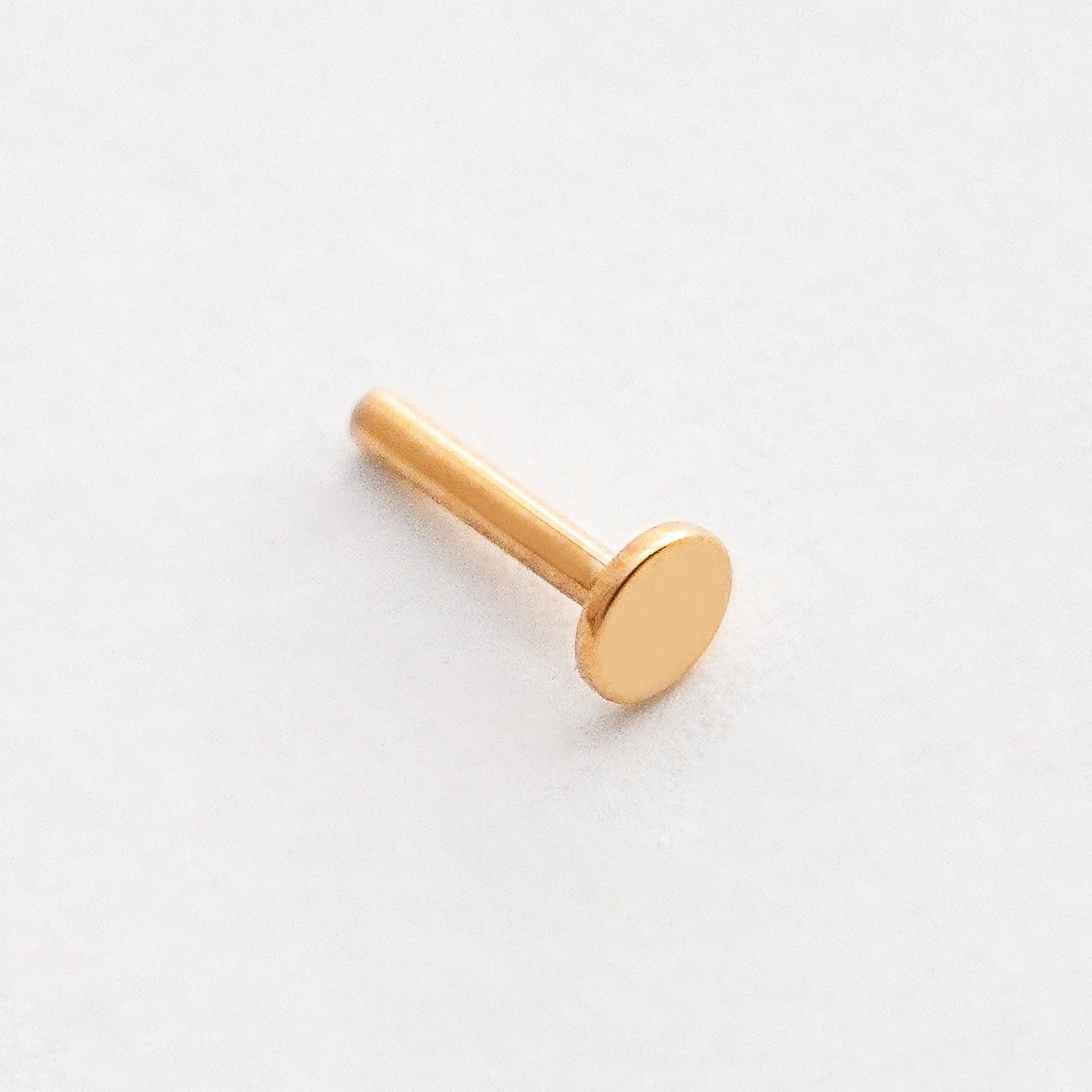 Tubo piercing 1.0 x 6 mm en Oro 18K