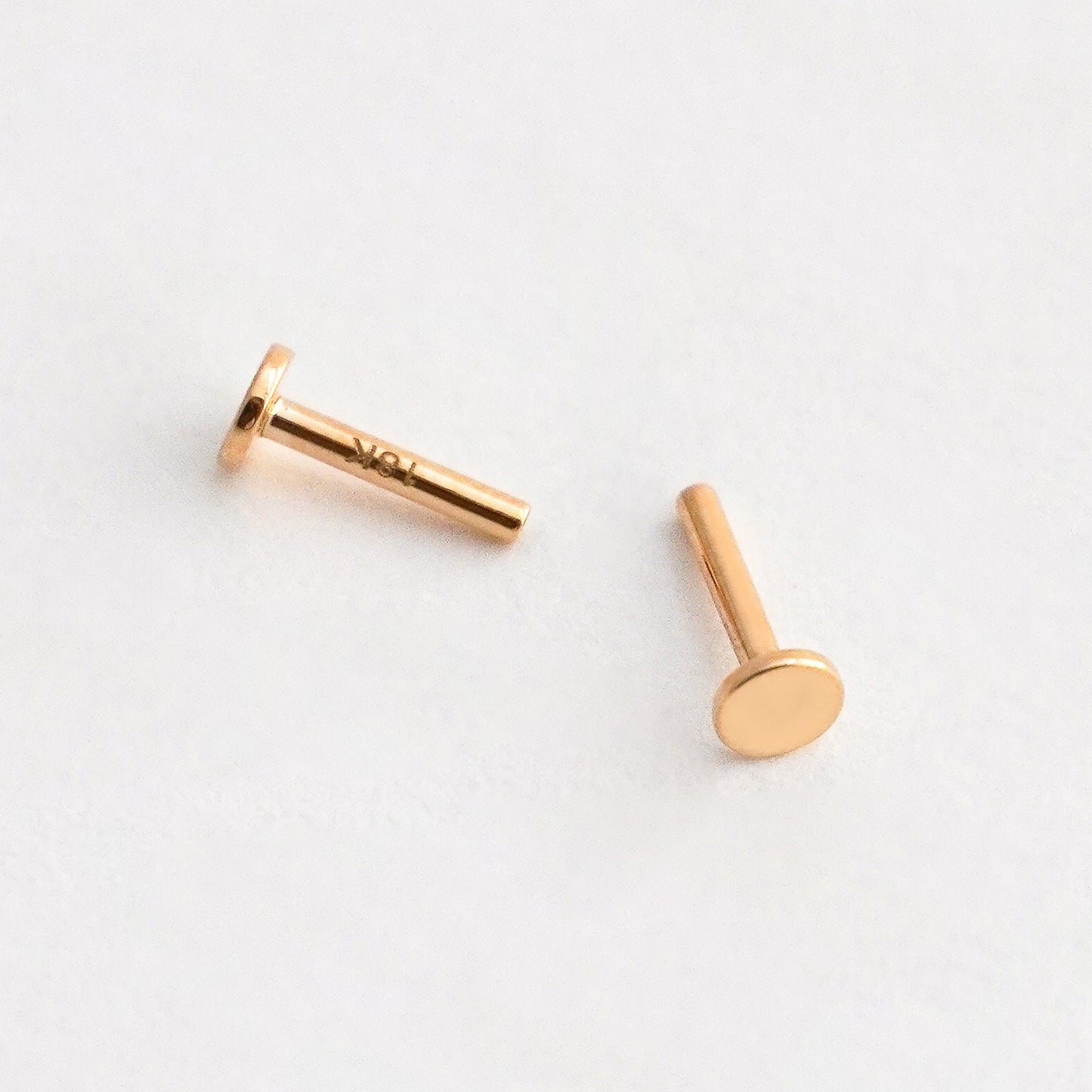 Tubo piercing 1.0 x 6 mm en Oro 18K