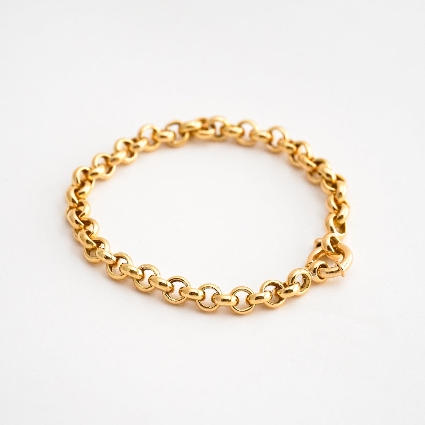 Pulsera Rolo 6 mm en Oro 18k