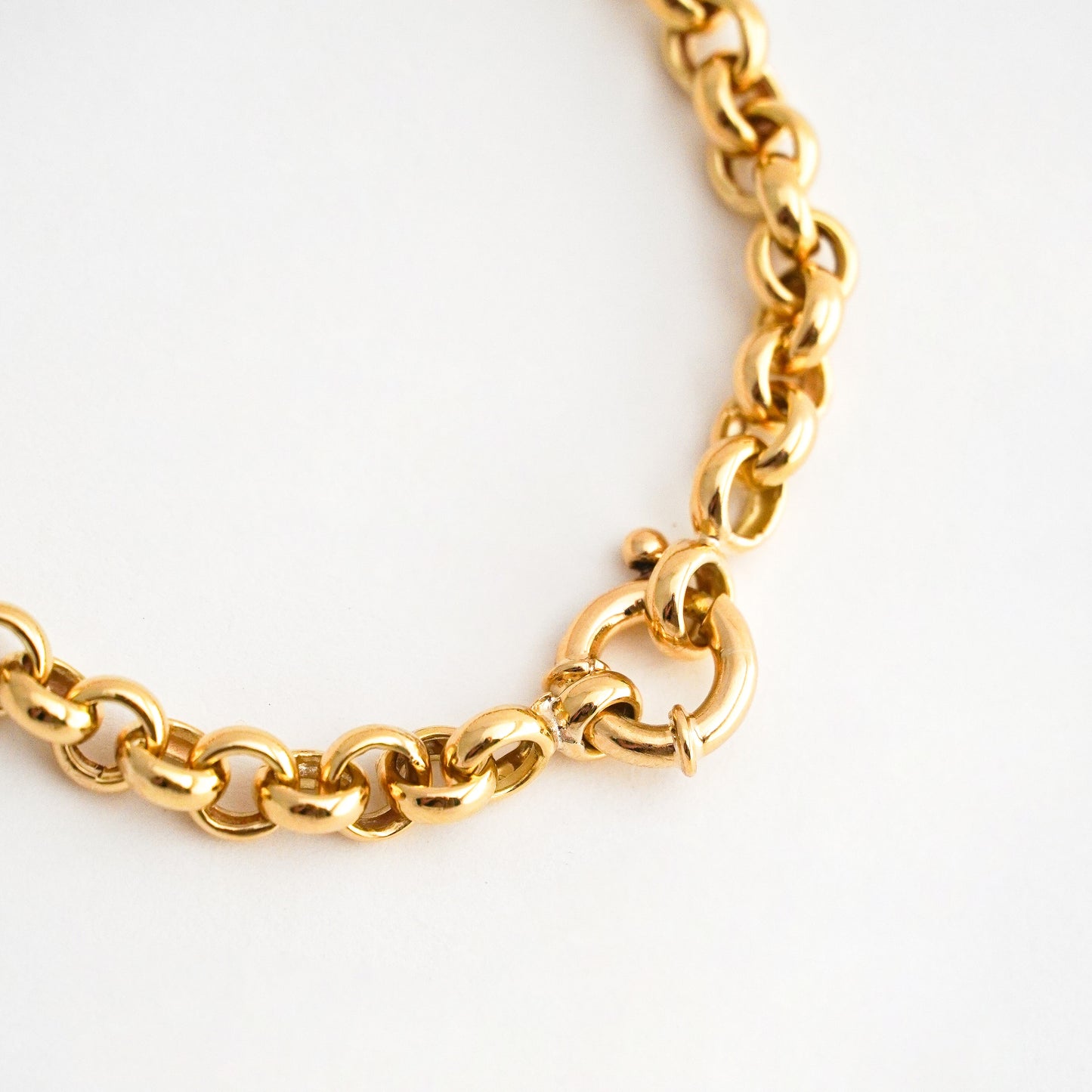 Pulsera Rolo 6 mm en Oro 18k