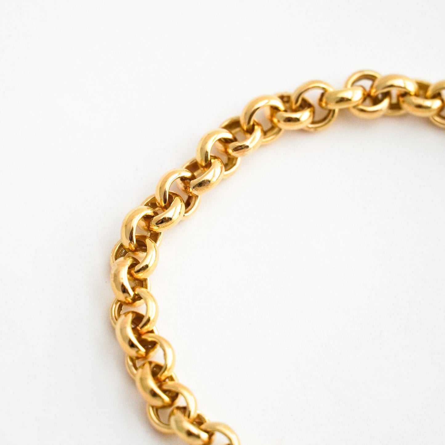 Pulsera Rolo 6 mm en Oro 18k