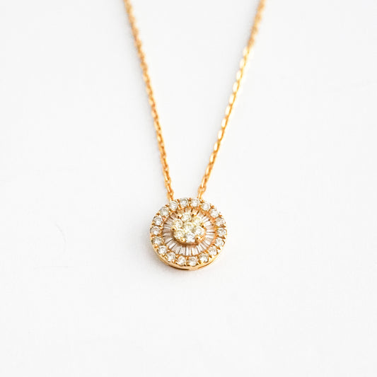 Collar Bride con diamantes naturales en Oro18k