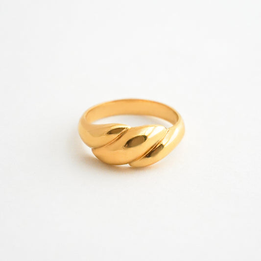 Anillo Big Croissant en Oro 18K