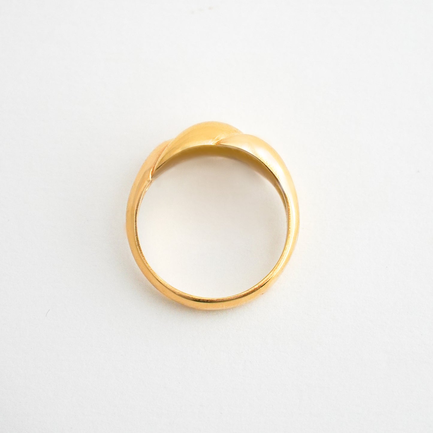 Anillo Big Croissant en Oro 18K