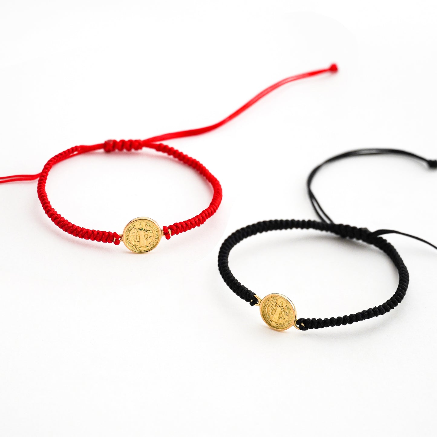 Pulsera Tejida San Benito Grande en Oro 18K