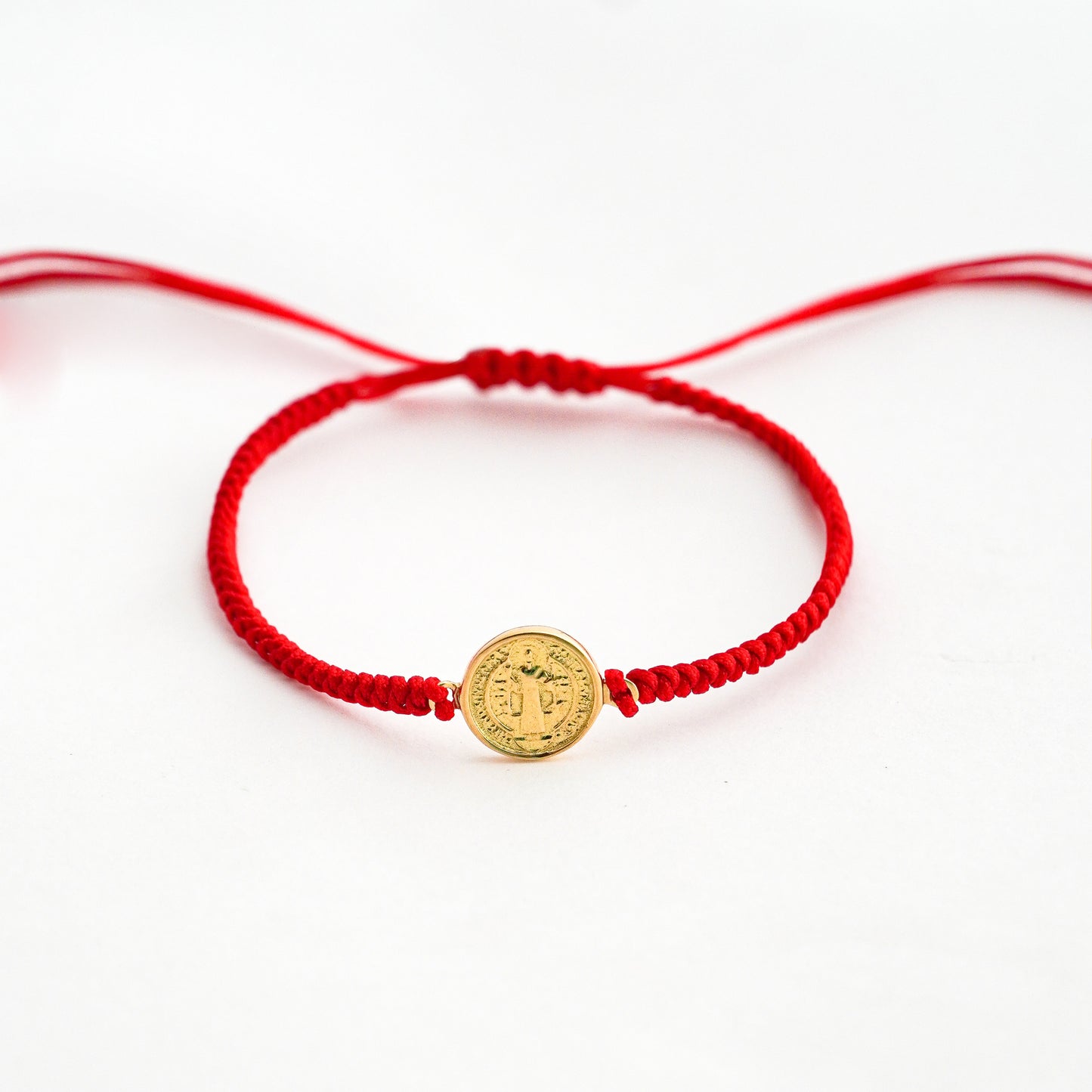Pulsera Tejida San Benito Grande en Oro 18K