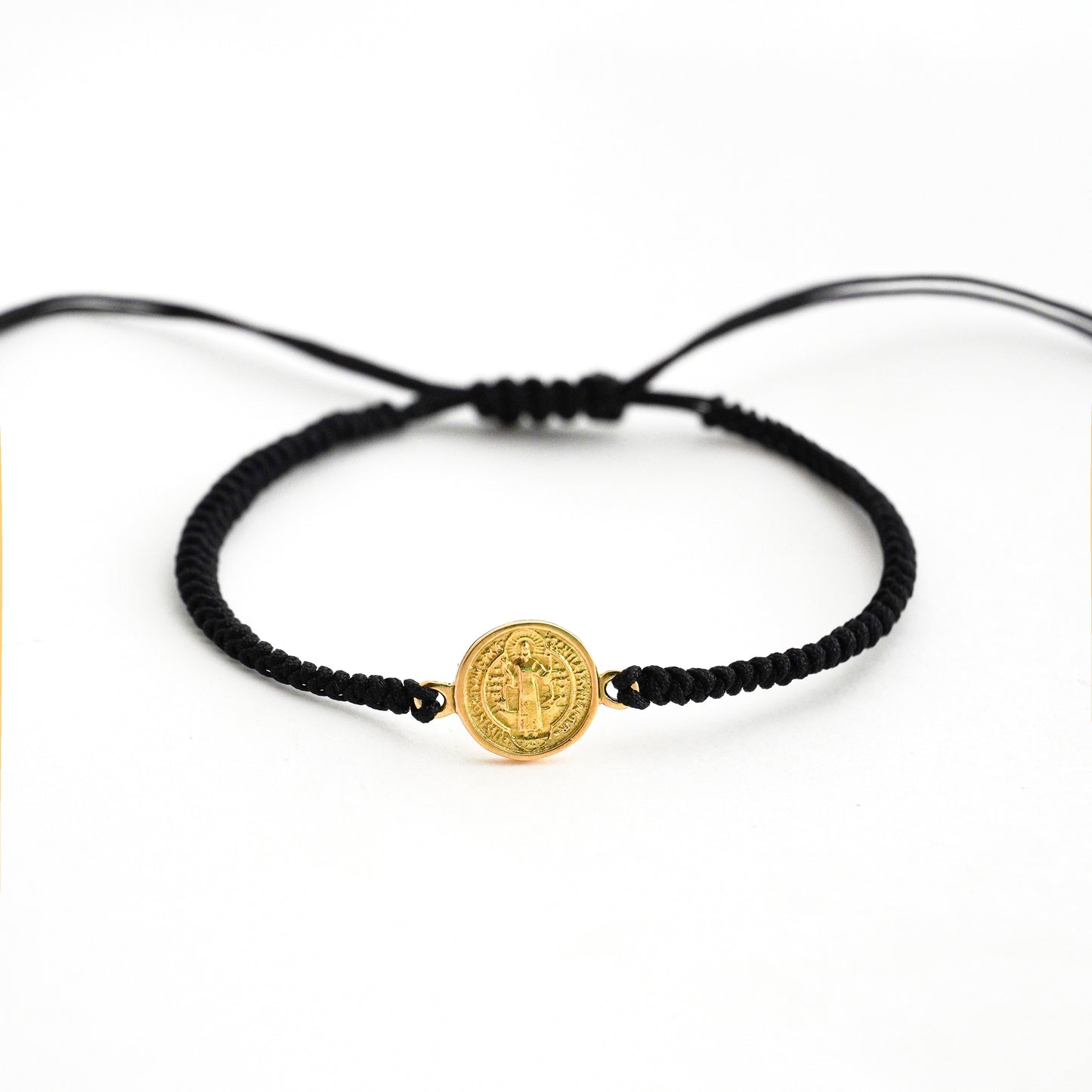 Pulsera Tejida San Benito Grande en Oro 18K