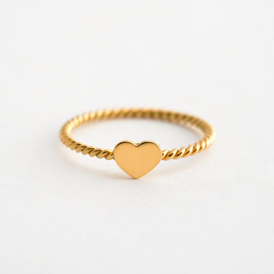 Anillo Ribe Corazon en Oro 18K