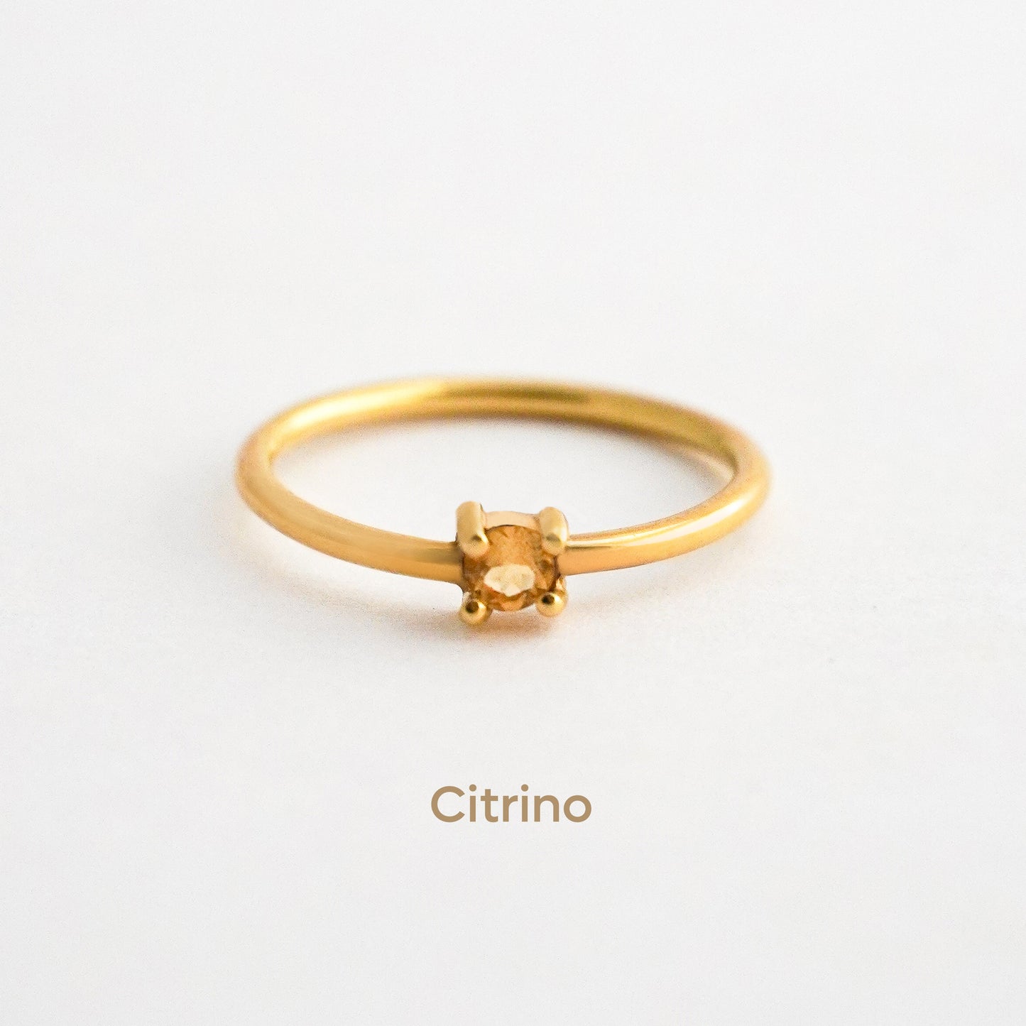 Anillo Aila Piedra natural oro 18k