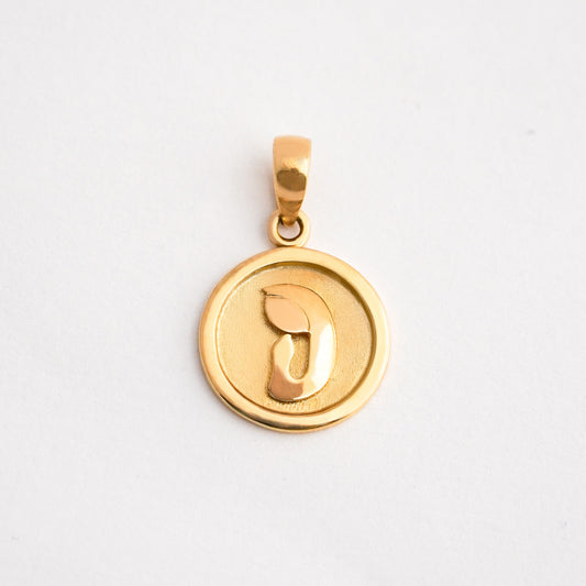 Dije Virgen Círculo Oro 18K