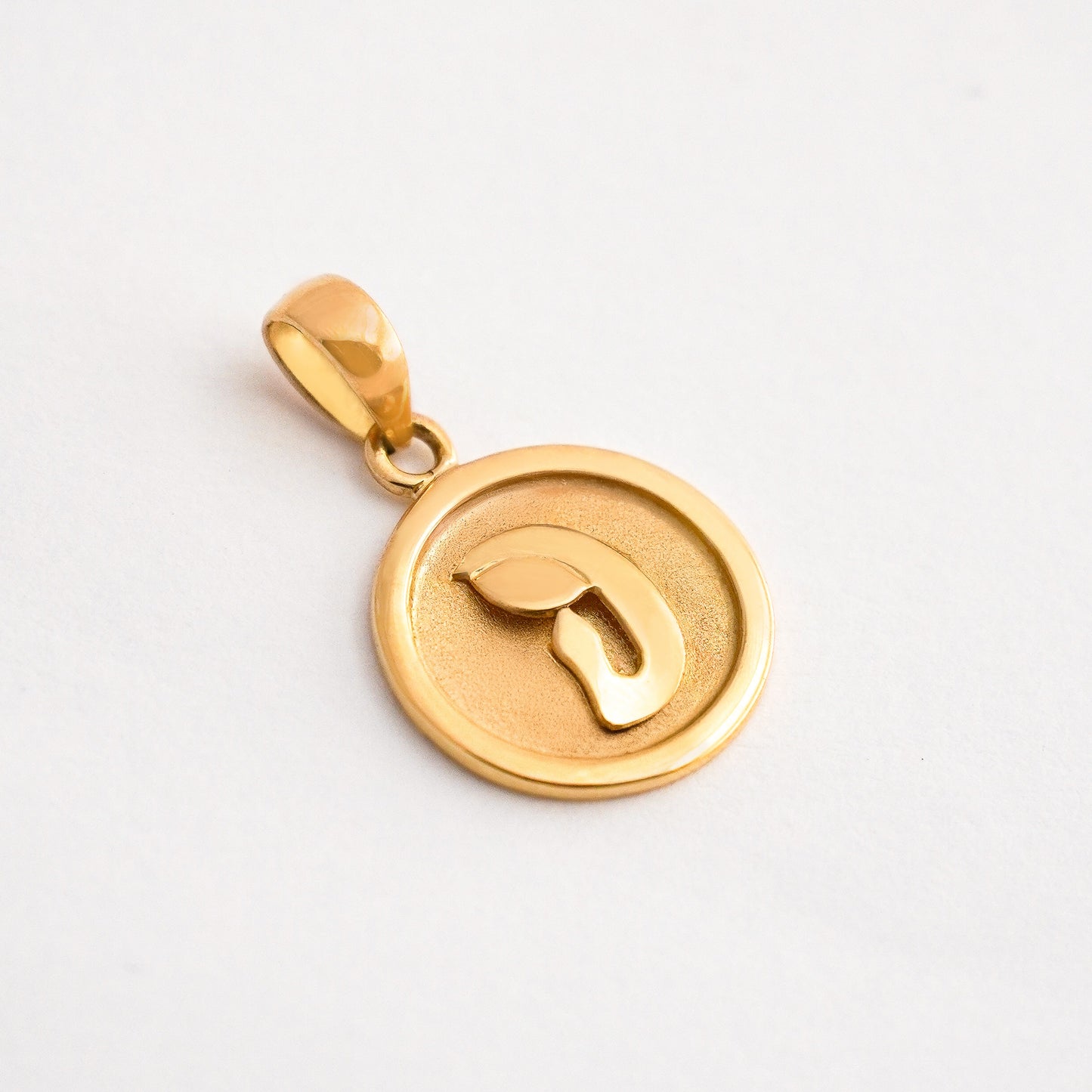 Dije Virgen Círculo Oro 18K