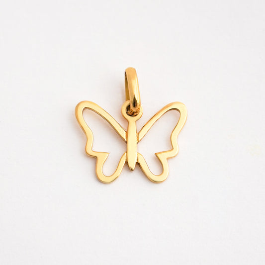 Dije Mariposa Monarca Grande Oro 18K