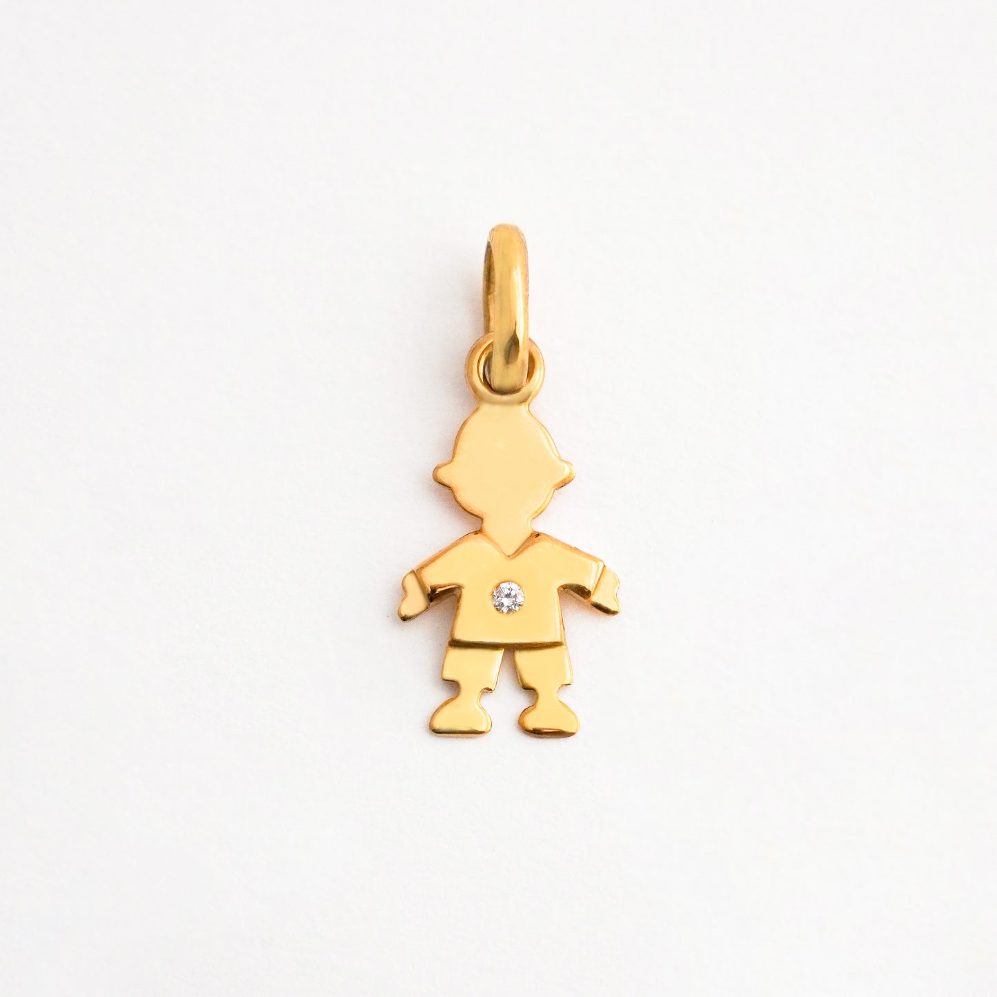 Dije Niño/A Diamante Oro 18K