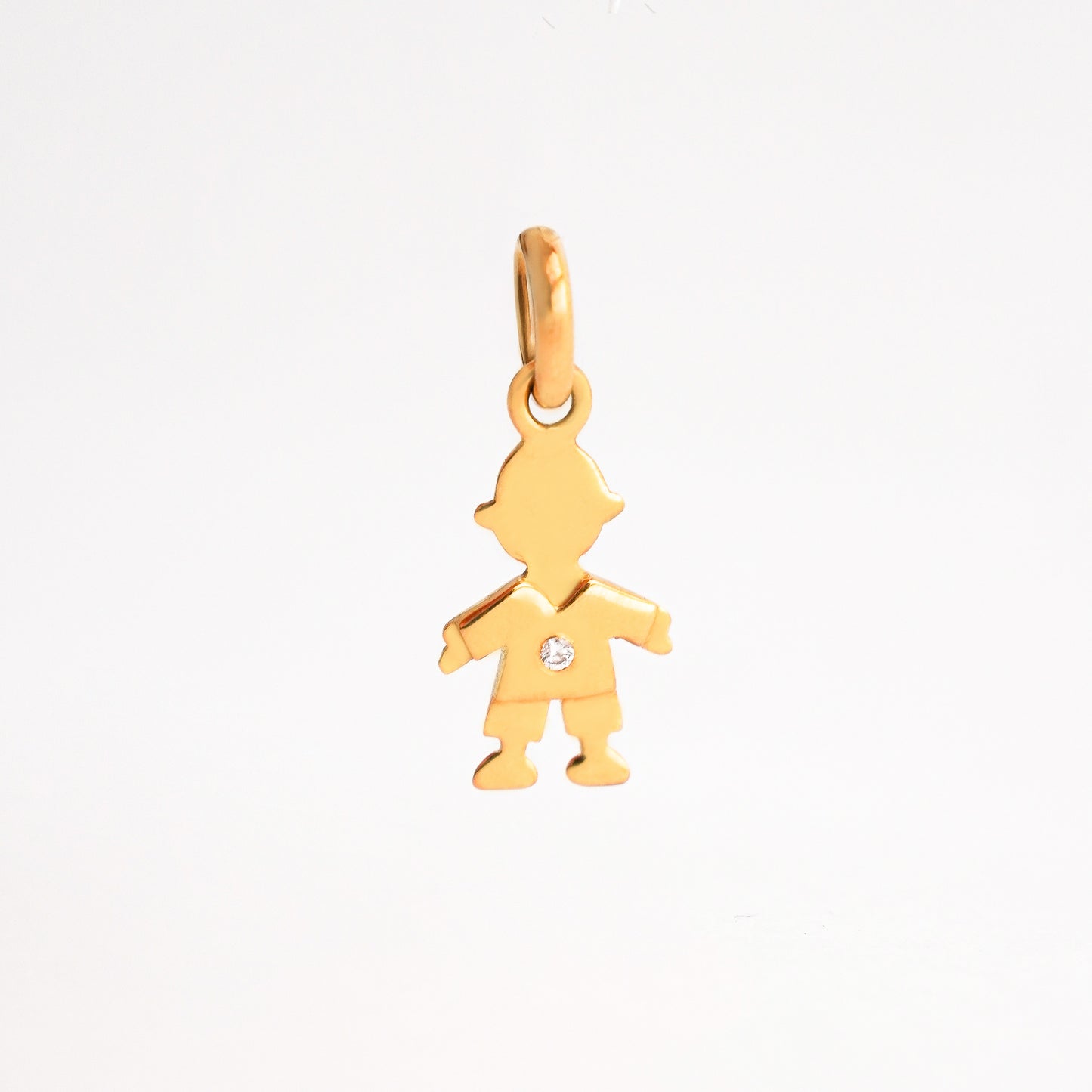 Dije Niño/A Diamante Oro 18K