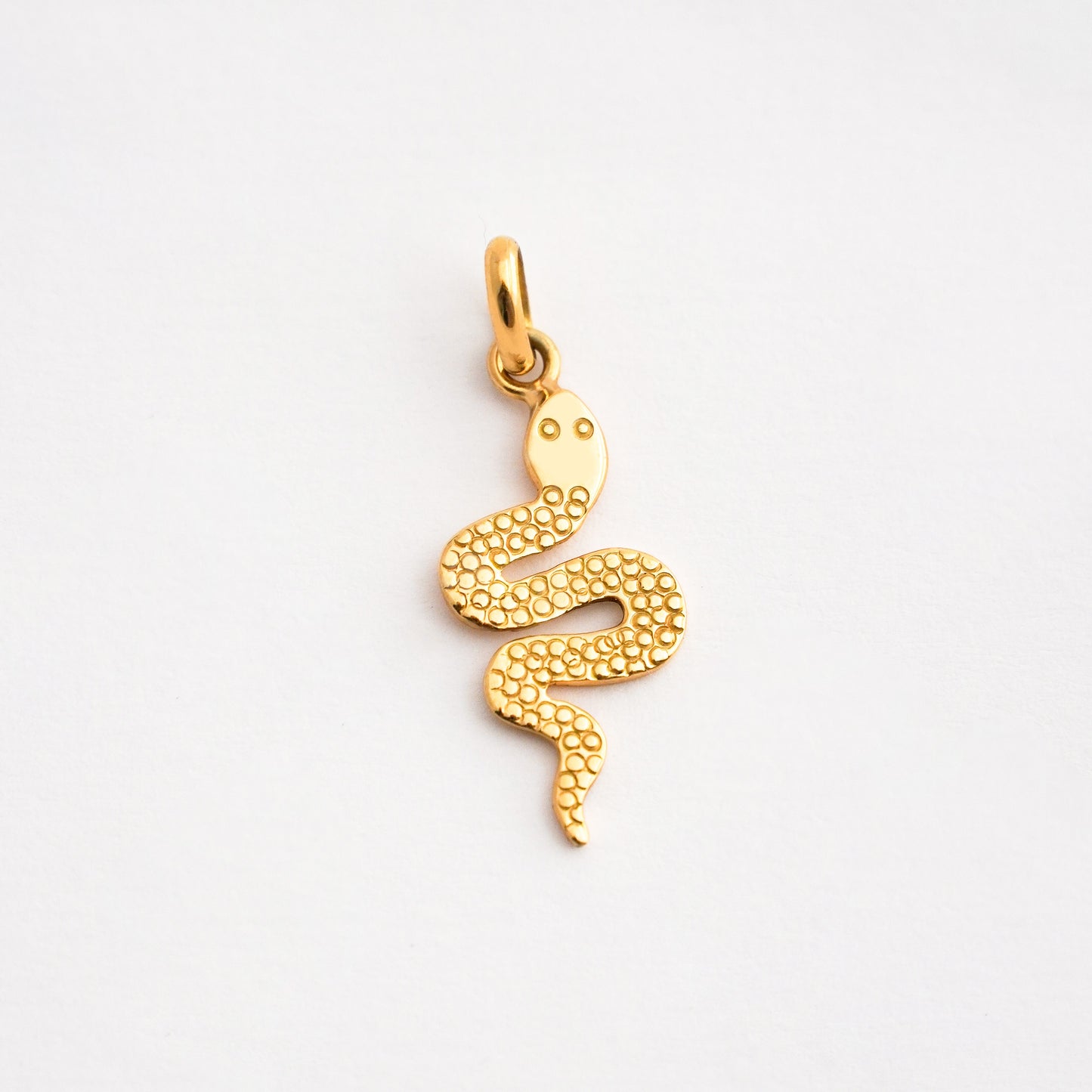 Dije Serpiente Tramado Oro 18K
