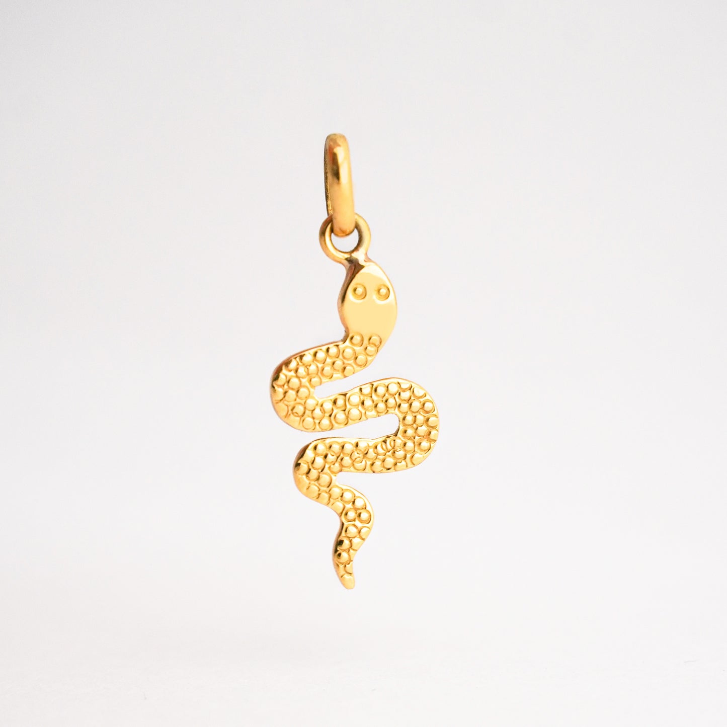 Dije Serpiente Tramado Oro 18K