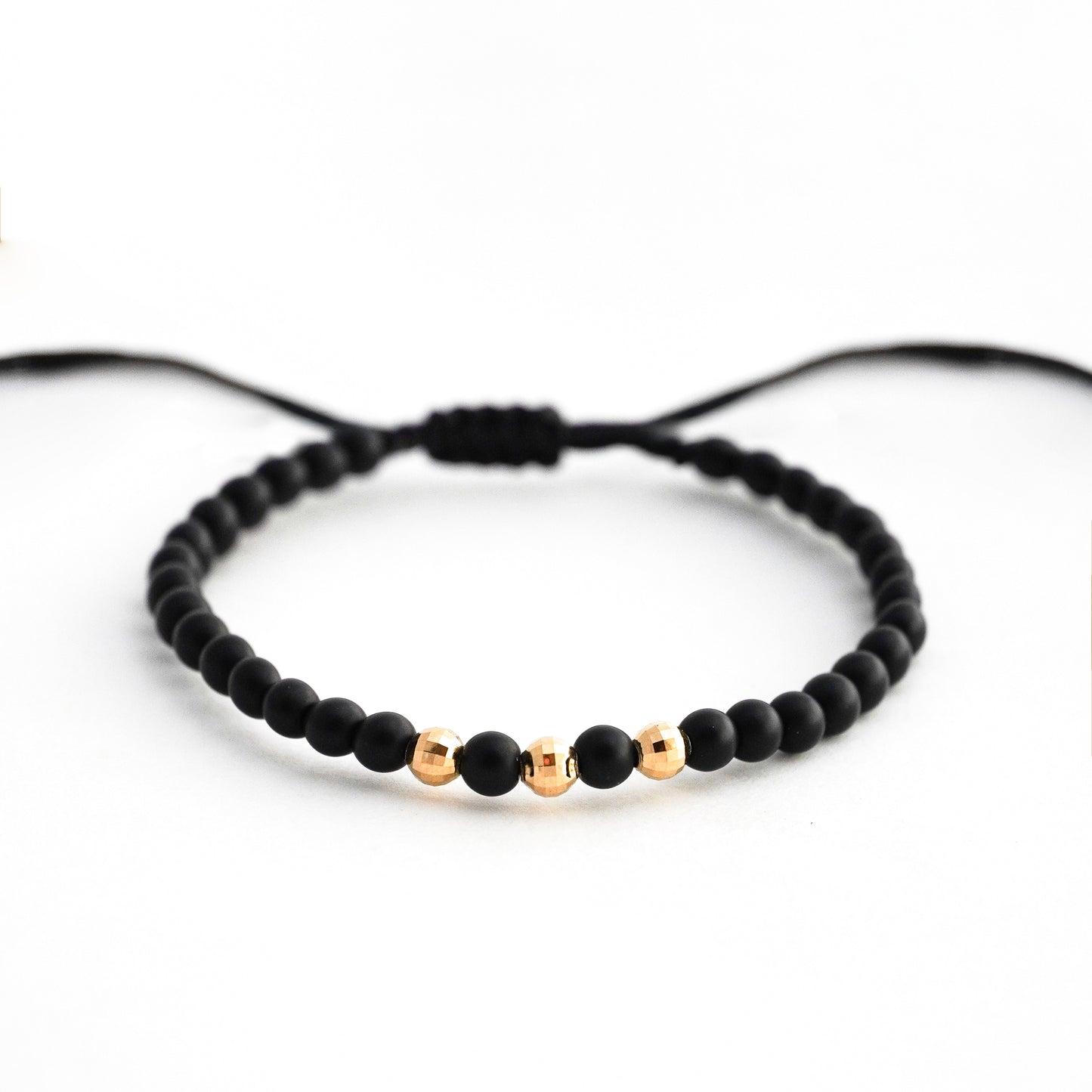 Pulsera Essence de Ónix Natural Oro 18K
