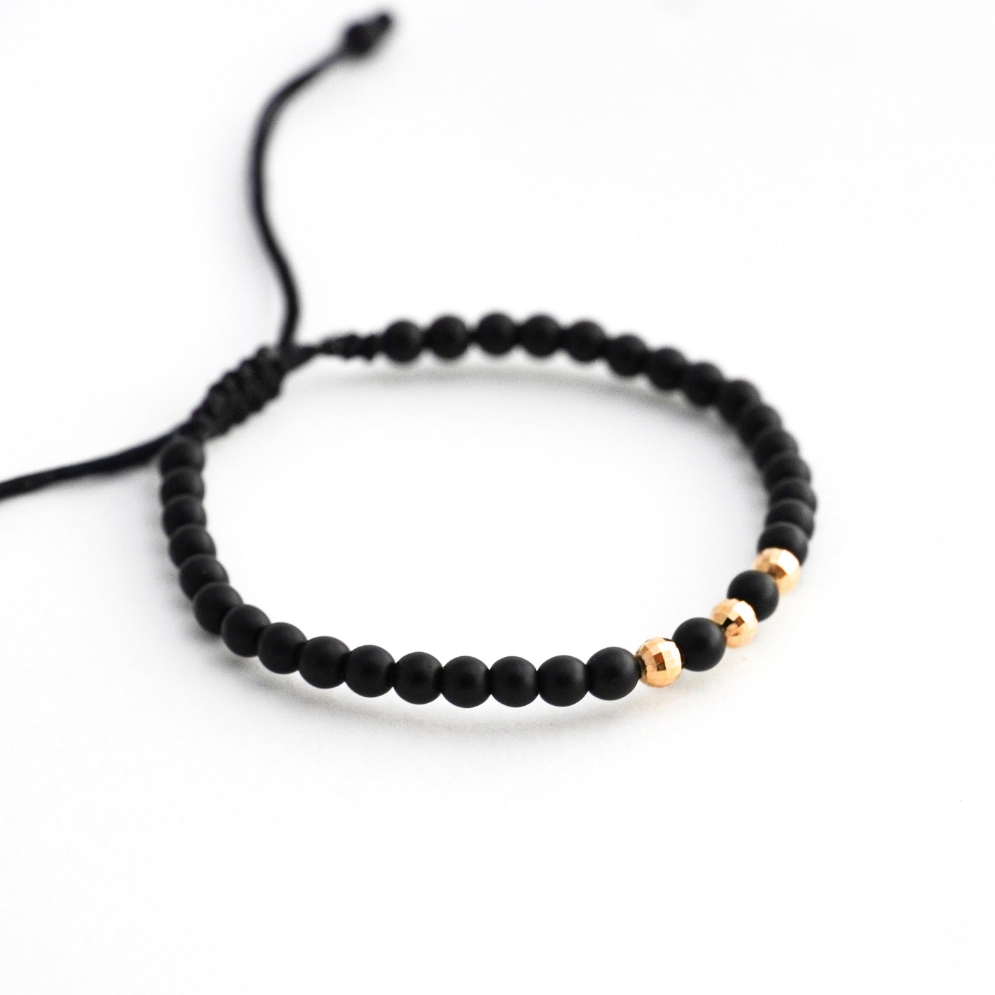 Pulsera Essence de Ónix Natural Oro 18K