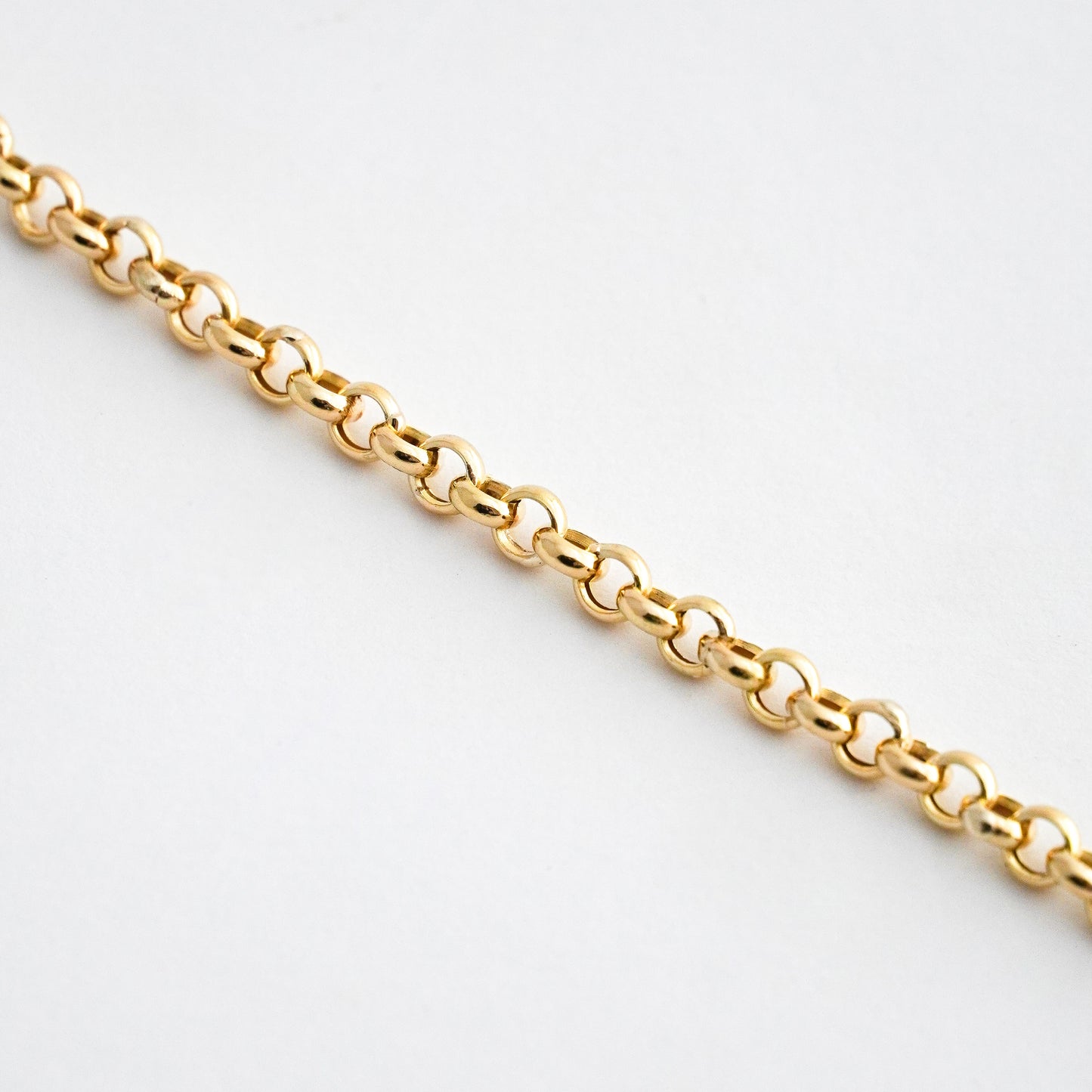 Pulsera Rolo 4.5 mm en Oro 18k