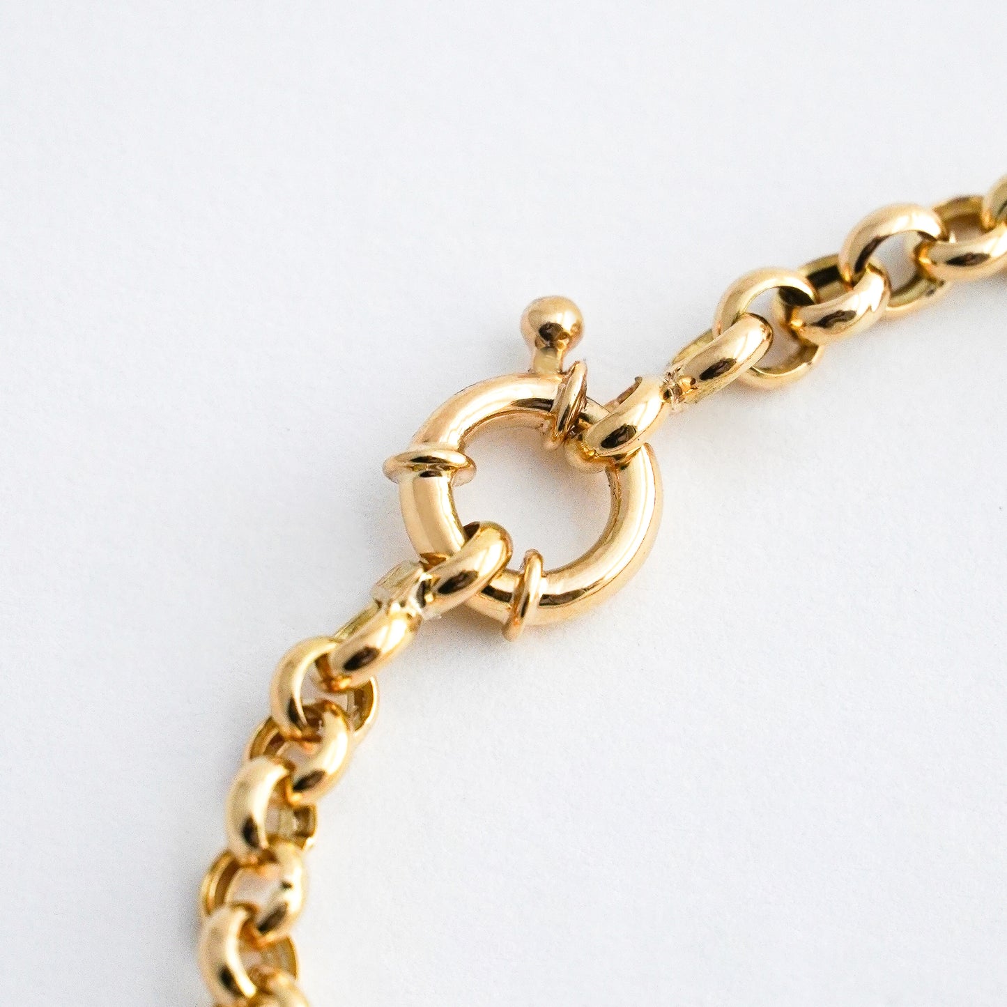 Pulsera Rolo 4.5 mm en Oro 18k