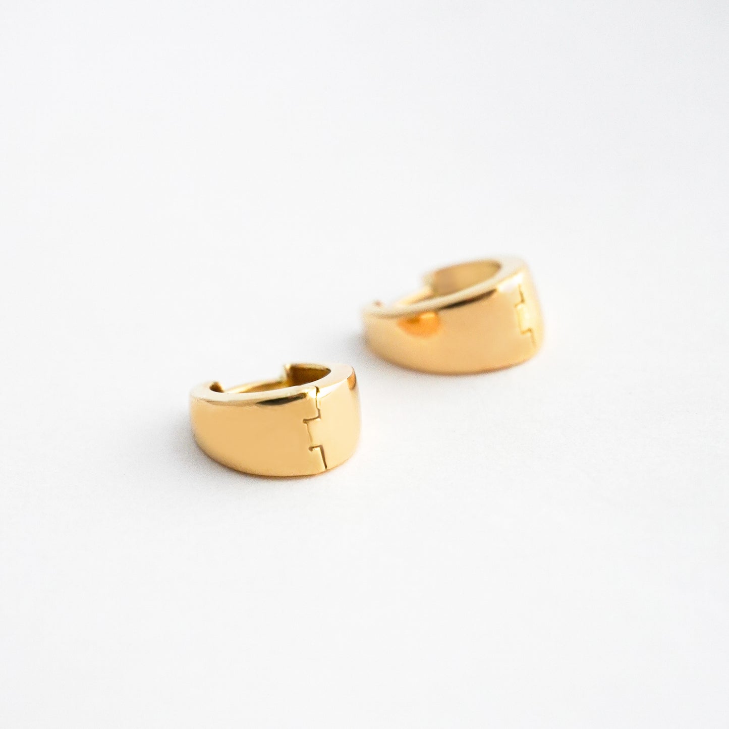 Argollas balsa degrade oro 18k