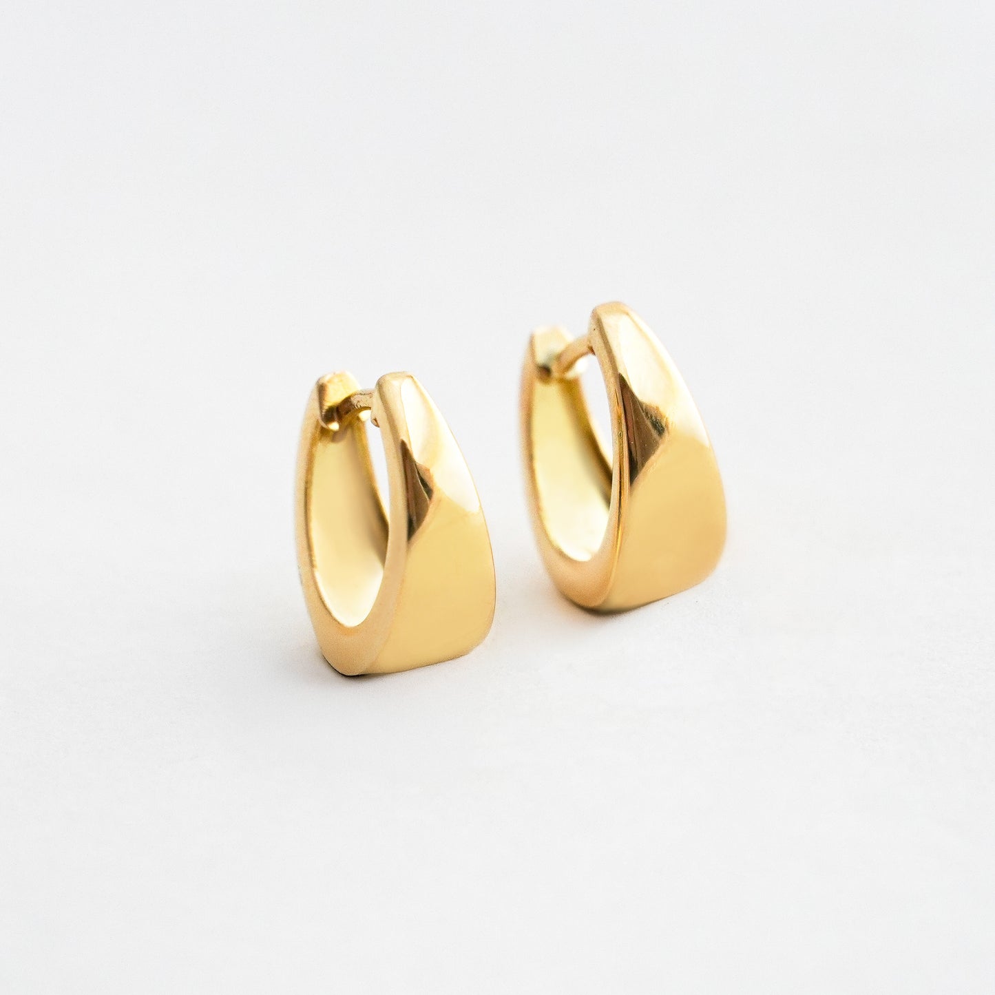 Argollas balsa degrade oro 18k