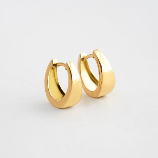 Argollas balsa degrade oro 18k