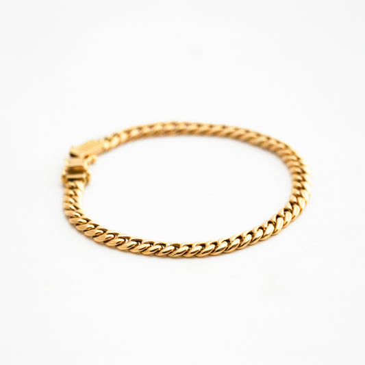 Pulsera Barbada 4.5 mm  Oro18k