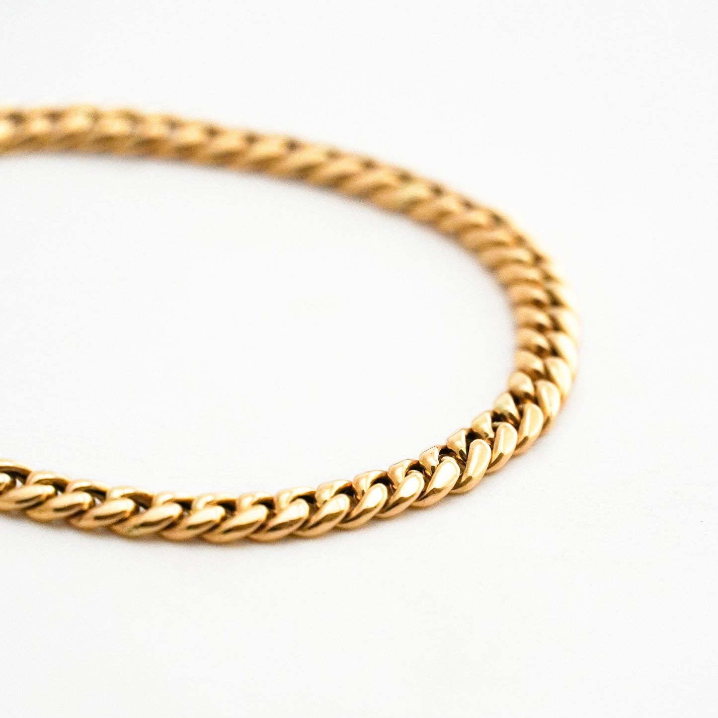 Pulsera Barbada 4.5 mm  Oro18k