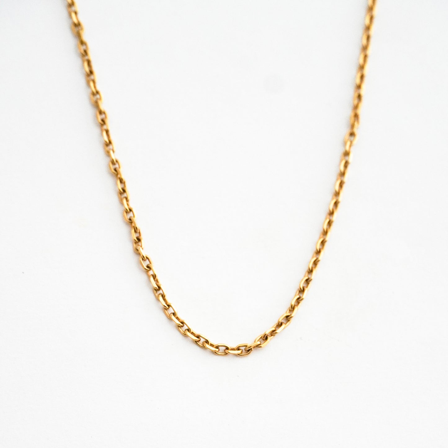 Cadena Prisma Delgada 2.1 mm Oro18K Hombre