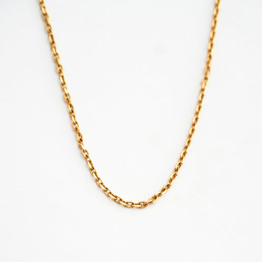Cadena Prisma Delgada 2.1 mm Oro18K Hombre