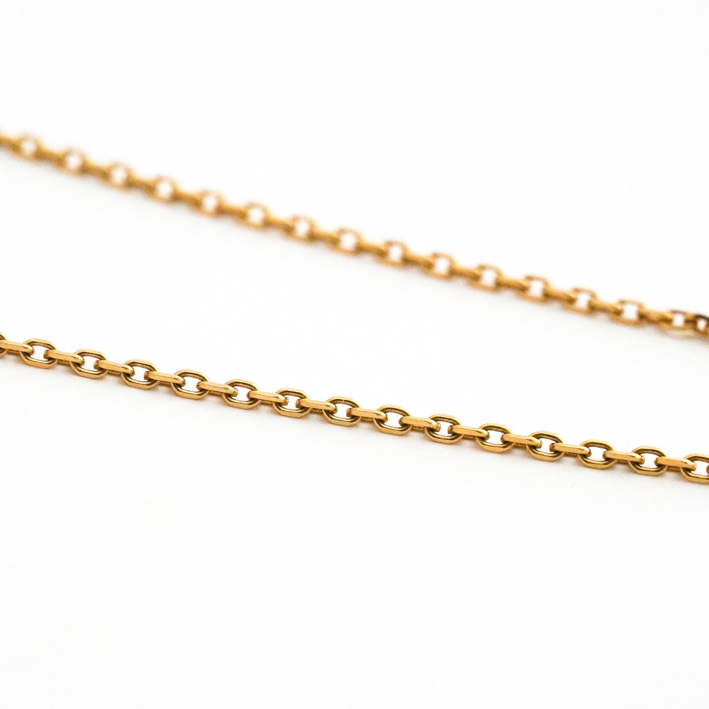 Cadena Prisma Delgada 2.1 mm Oro18K Hombre