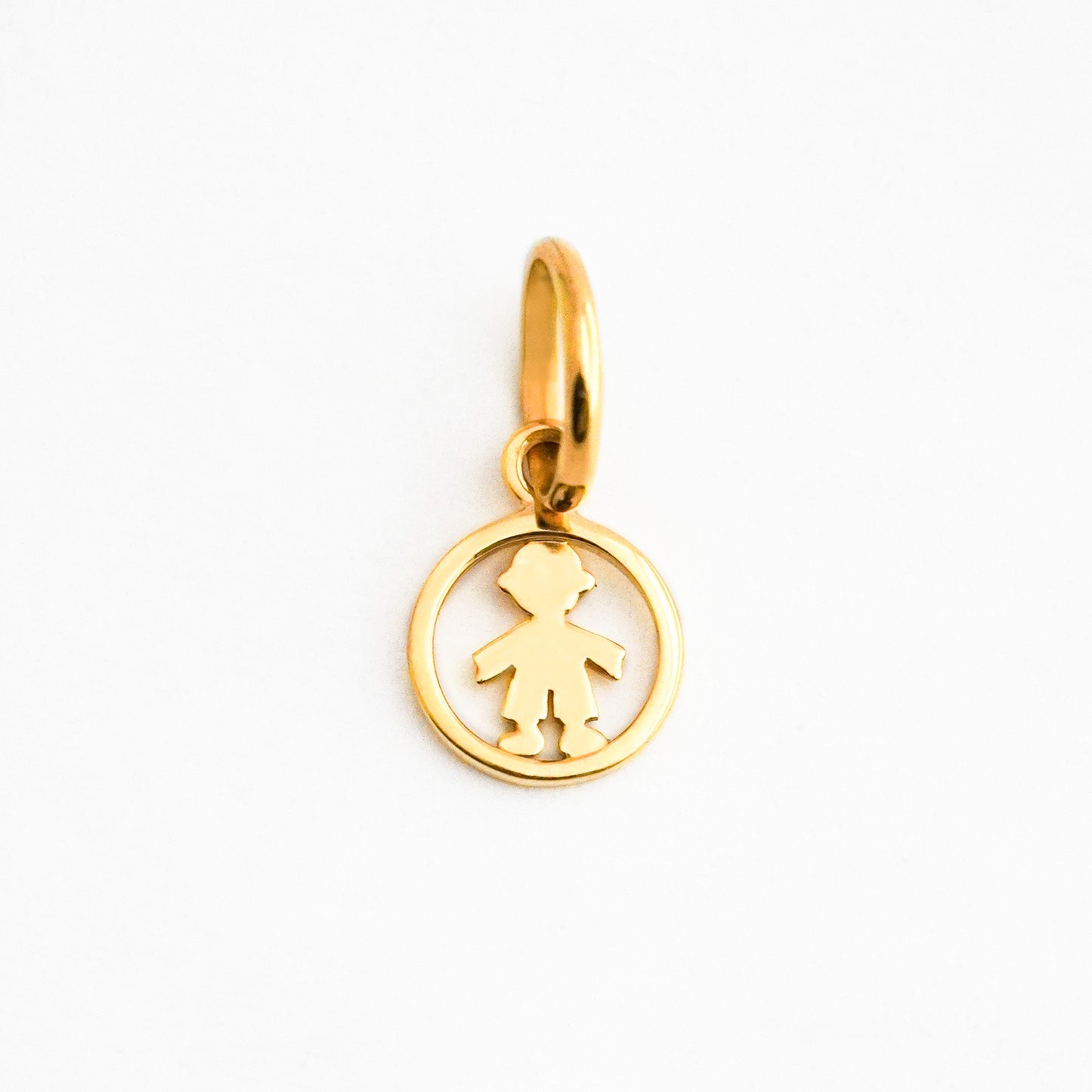 Dije Circular Niños Puñera Oro 18K
