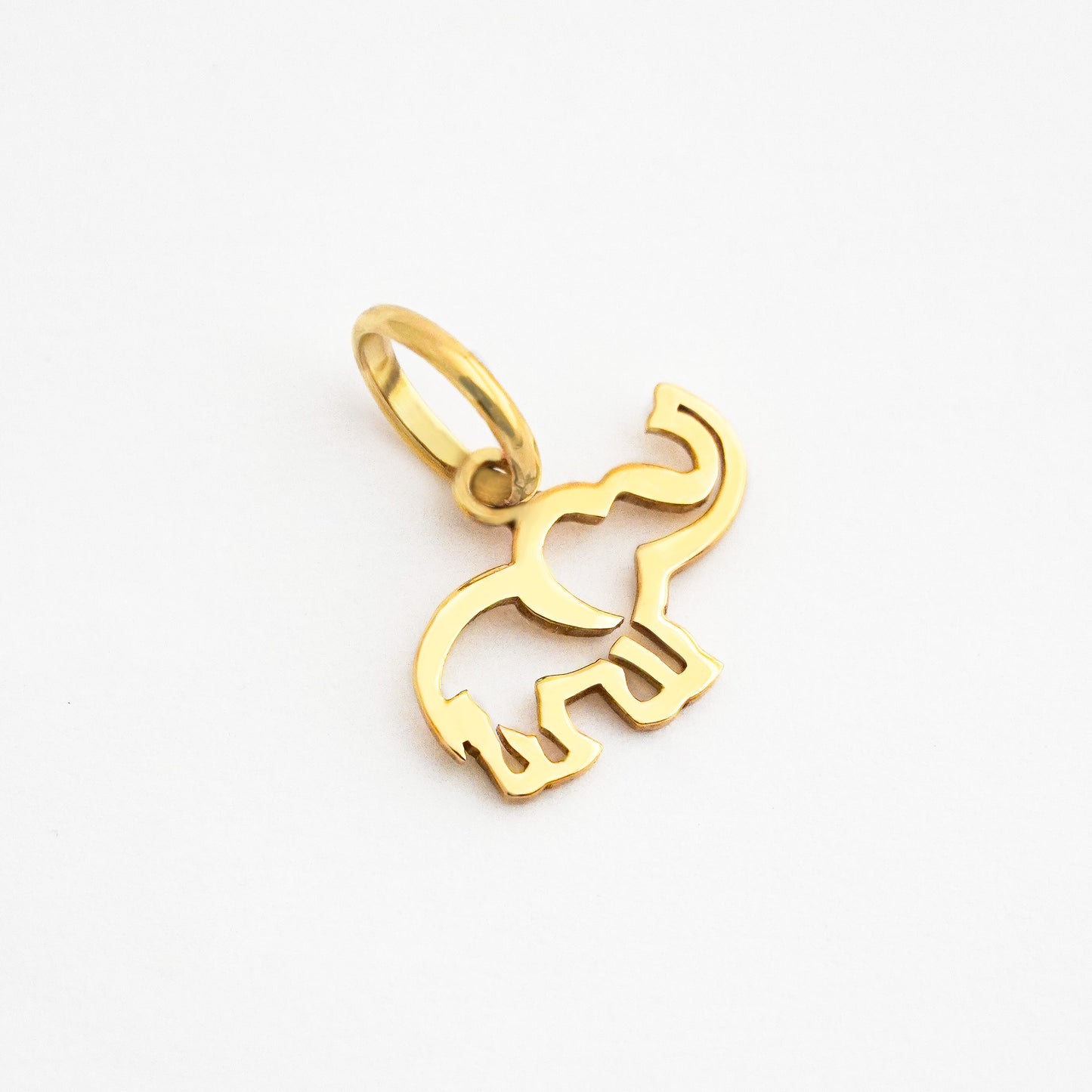 Dije Elefante Pulsera Oro 18K