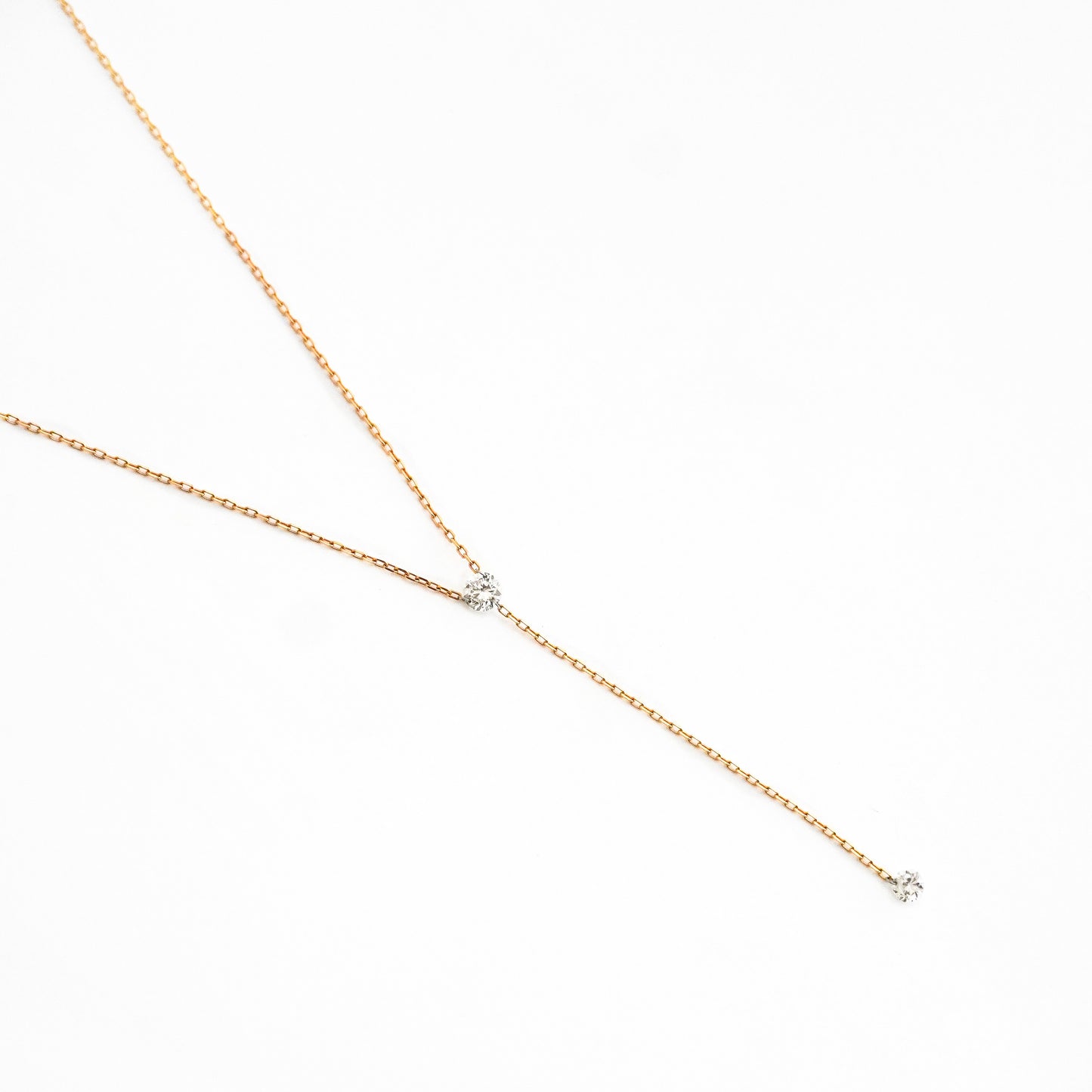 Gargantilla Vertical Light Diamantes Oro 18K