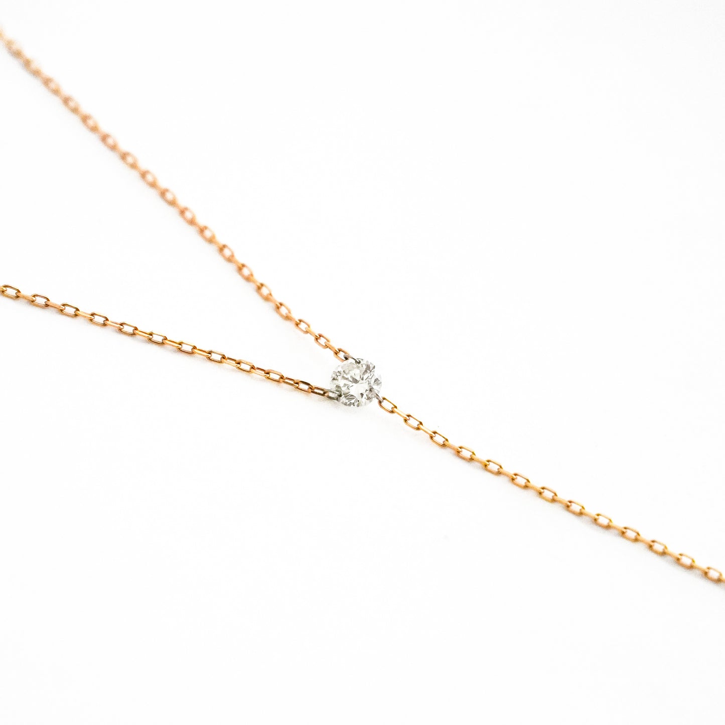 Gargantilla Vertical Light Diamantes Oro 18K