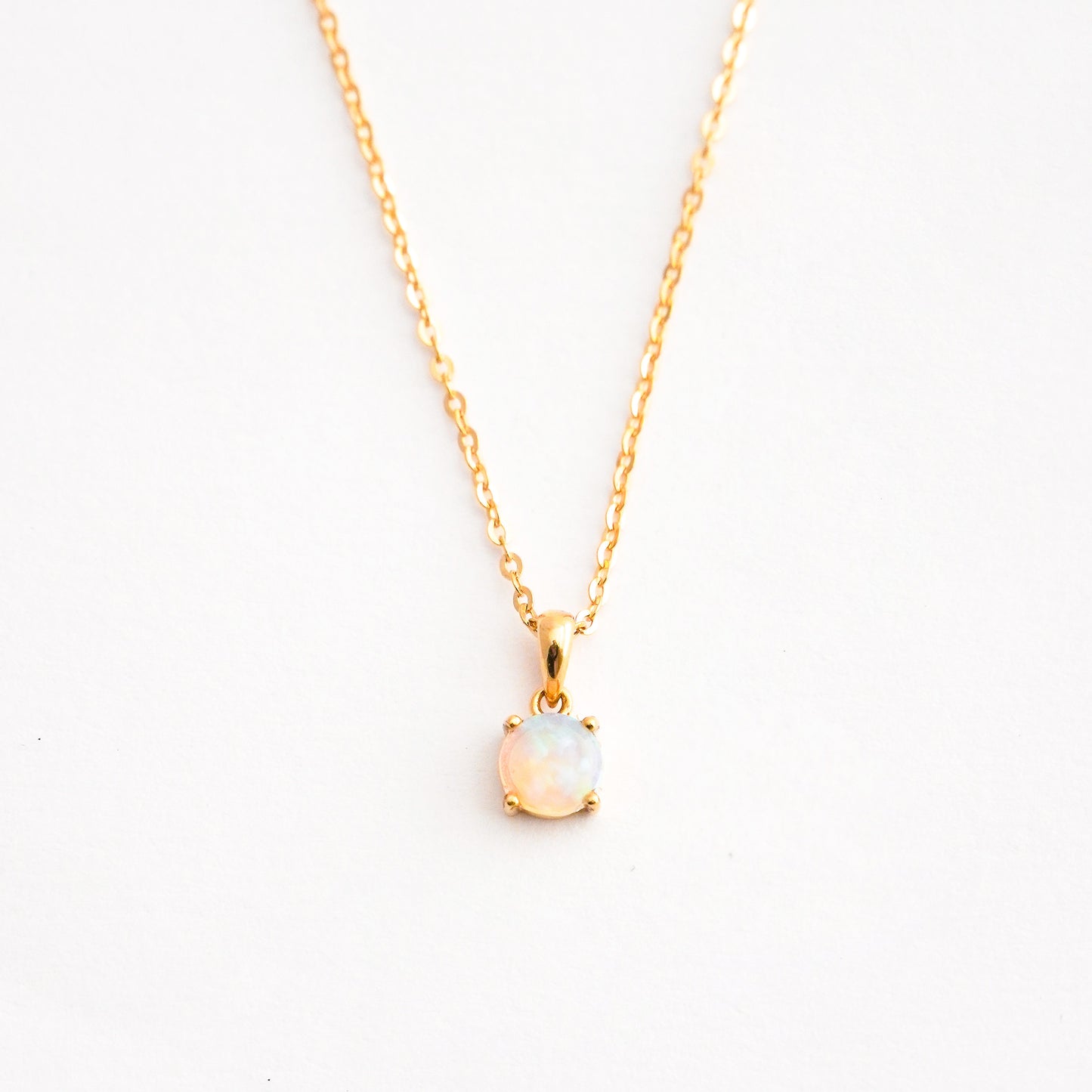Collar de Ópalo Australiano Crystal en Oro 18K