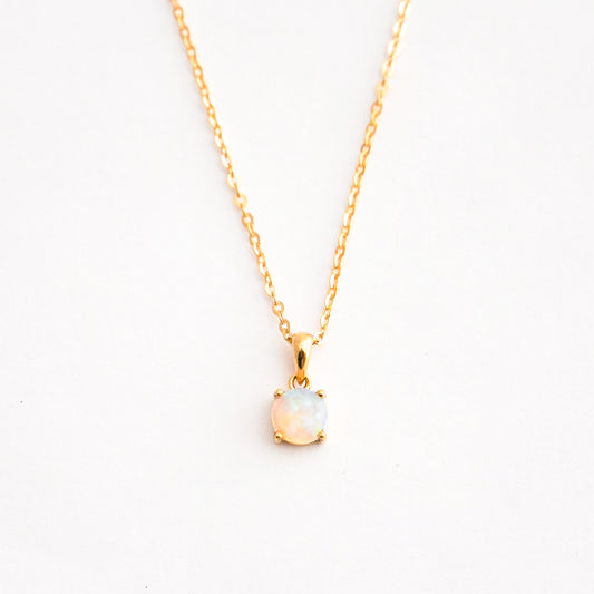 Collar de Ópalo Australiano Crystal en Oro 18K