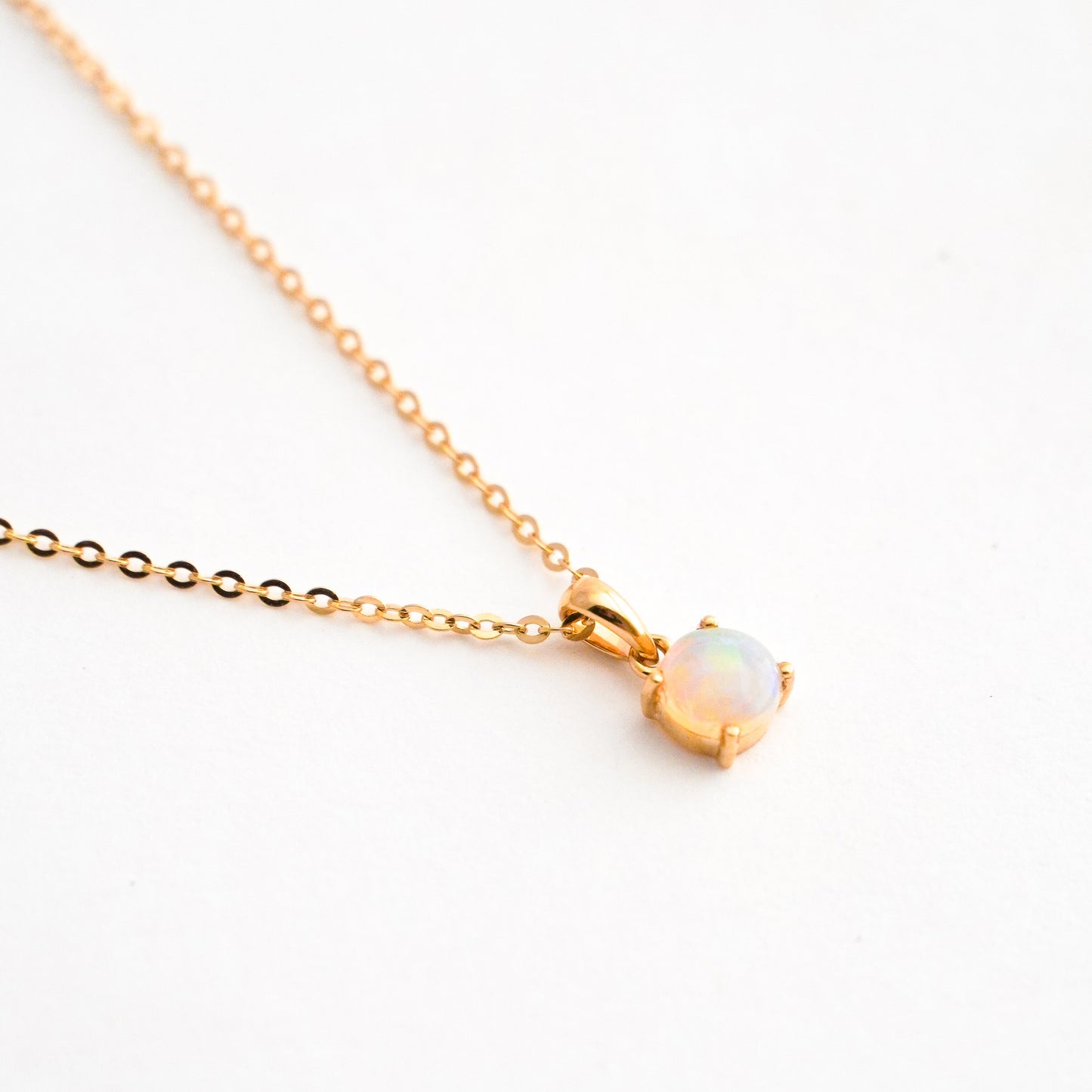 Collar de Ópalo Australiano Crystal en Oro 18K